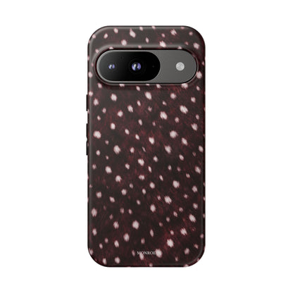 Burgundy Spotted Fur Tough Case