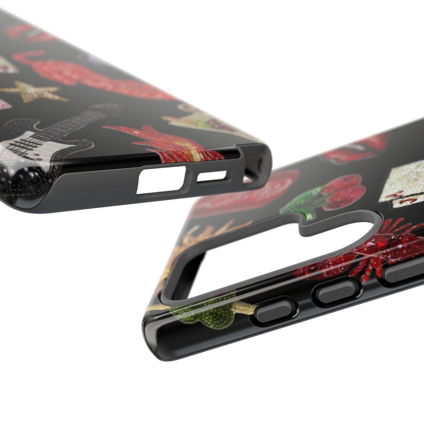 Retro Patch Motif Tough Case