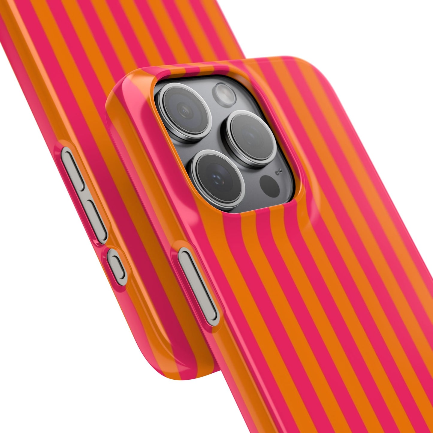 Striped Orange & Pink Case