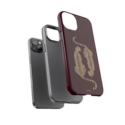 Burgundy Cheetah Tough Case
