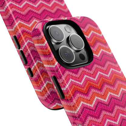 Pink Zigzag Tough Case
