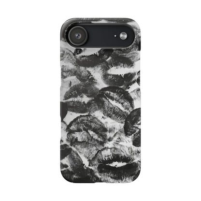 Black & White Kiss Print Case