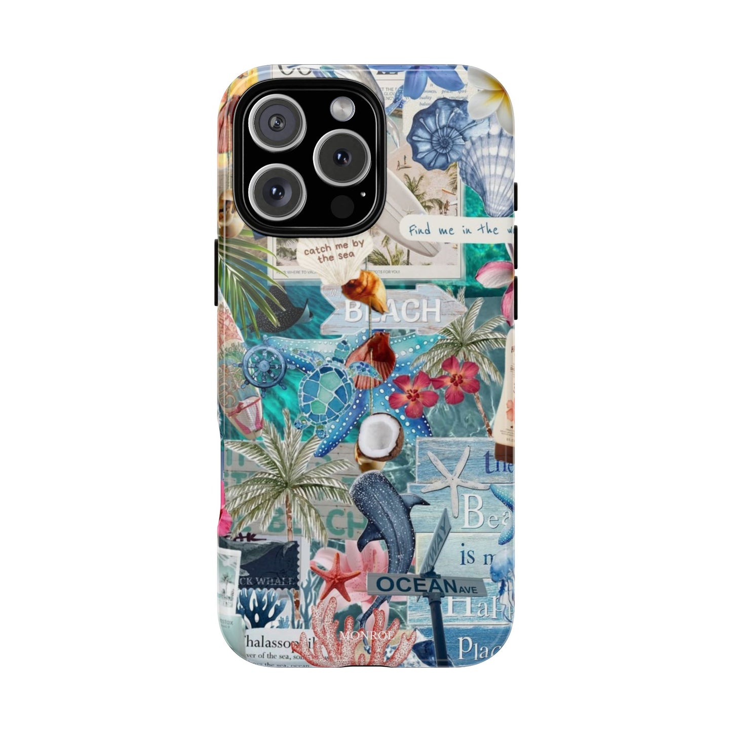 Tropical Beach Collage Tough Case