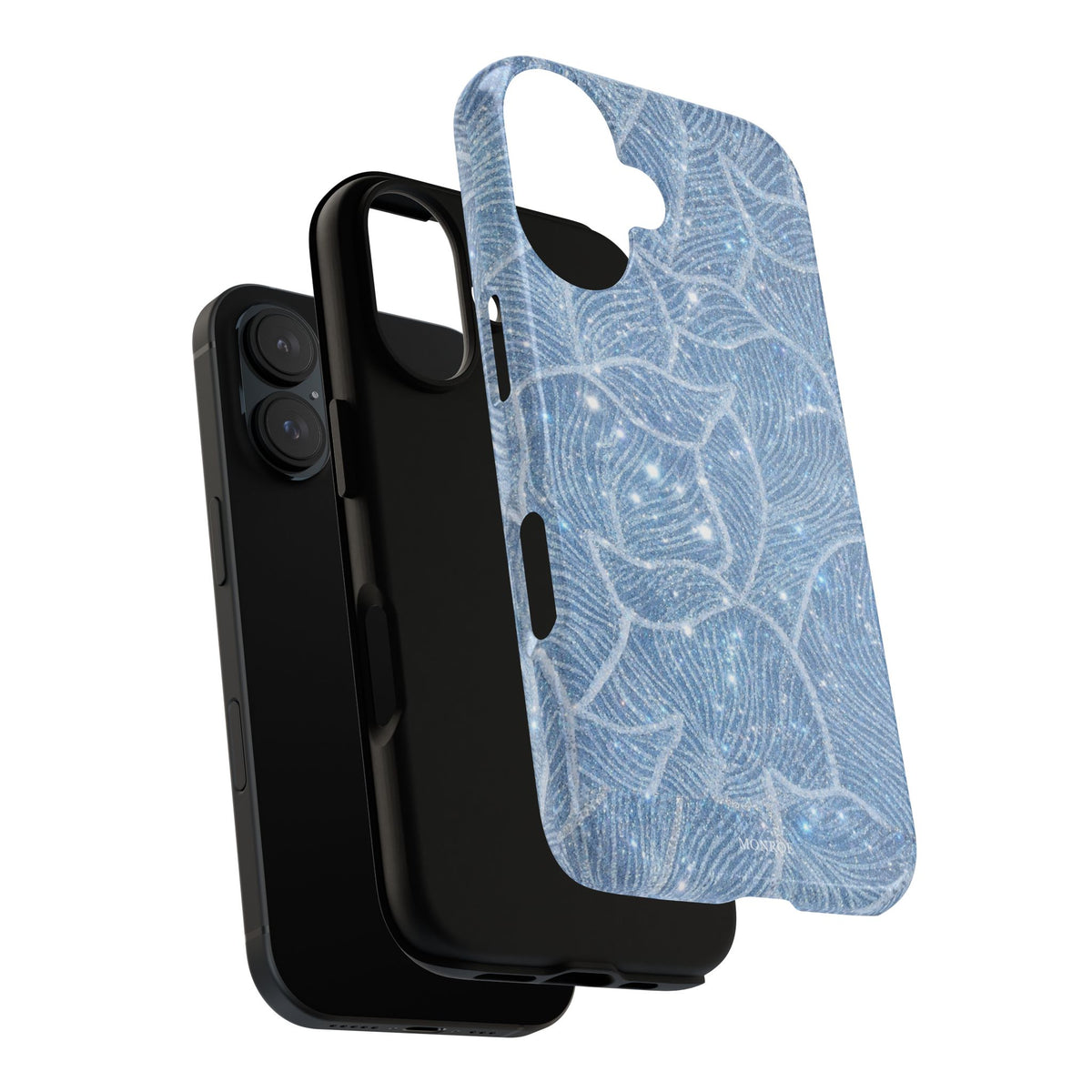 Glacier Blue Floral Tough Case
