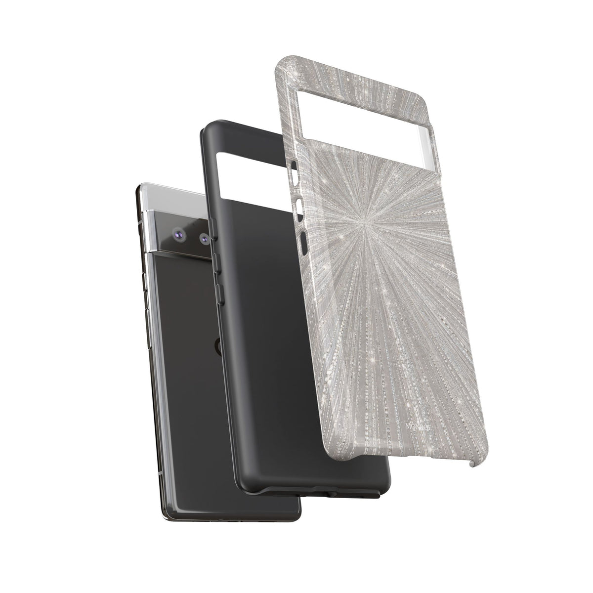 Sparkling Silver Burst Tough Case