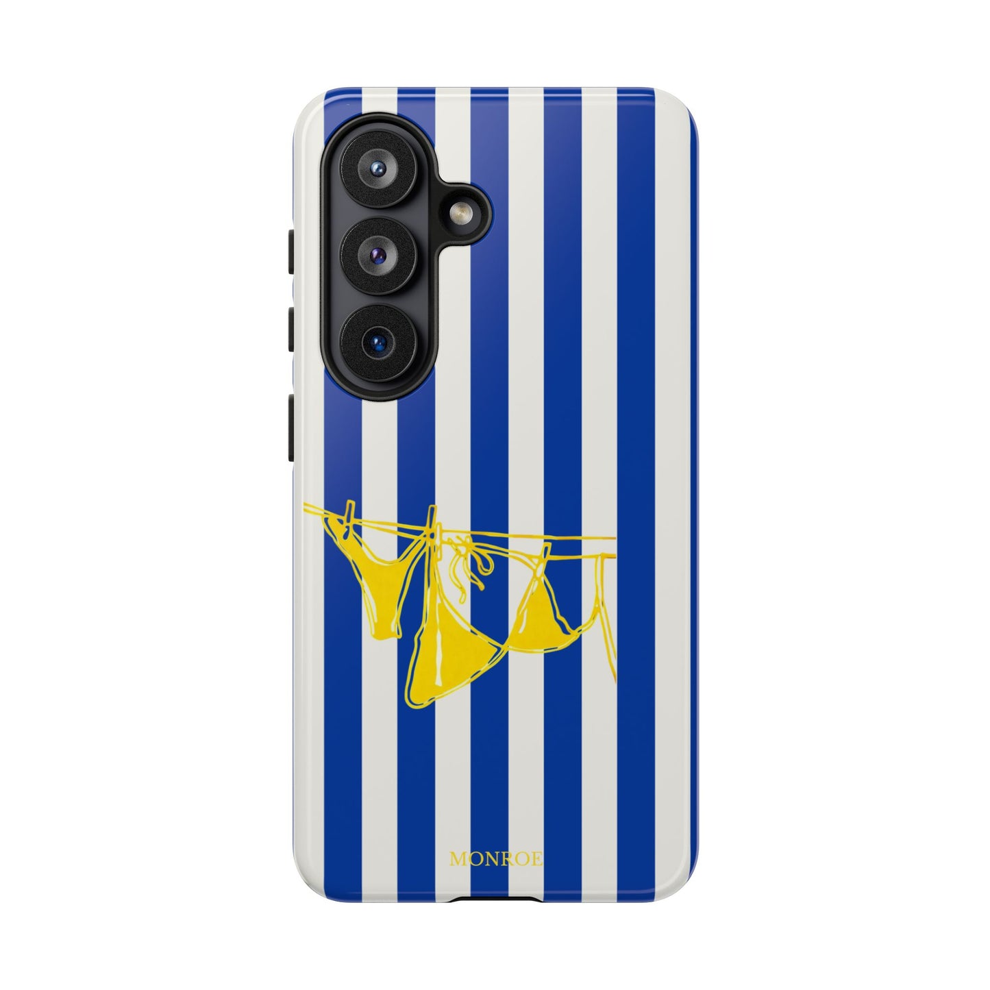 Blue Stripe Beach Art Tough Case