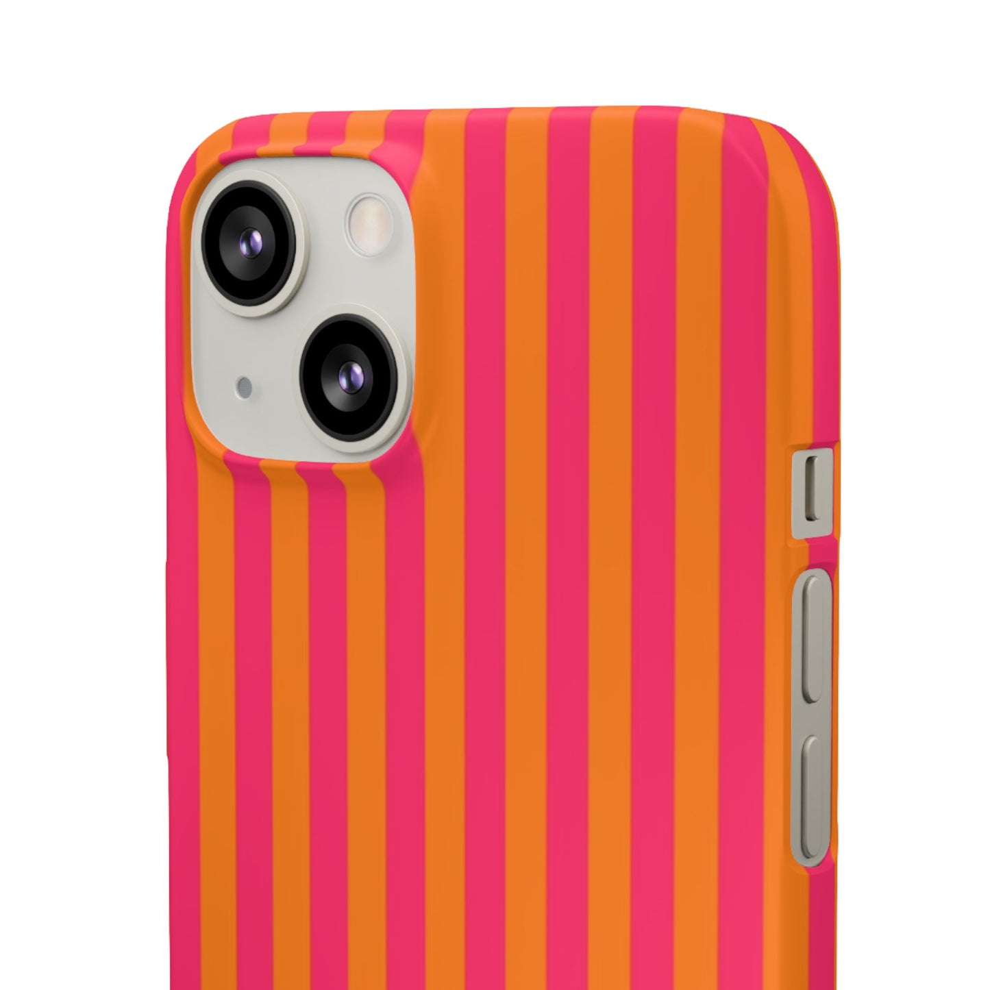 Striped Orange & Pink Case