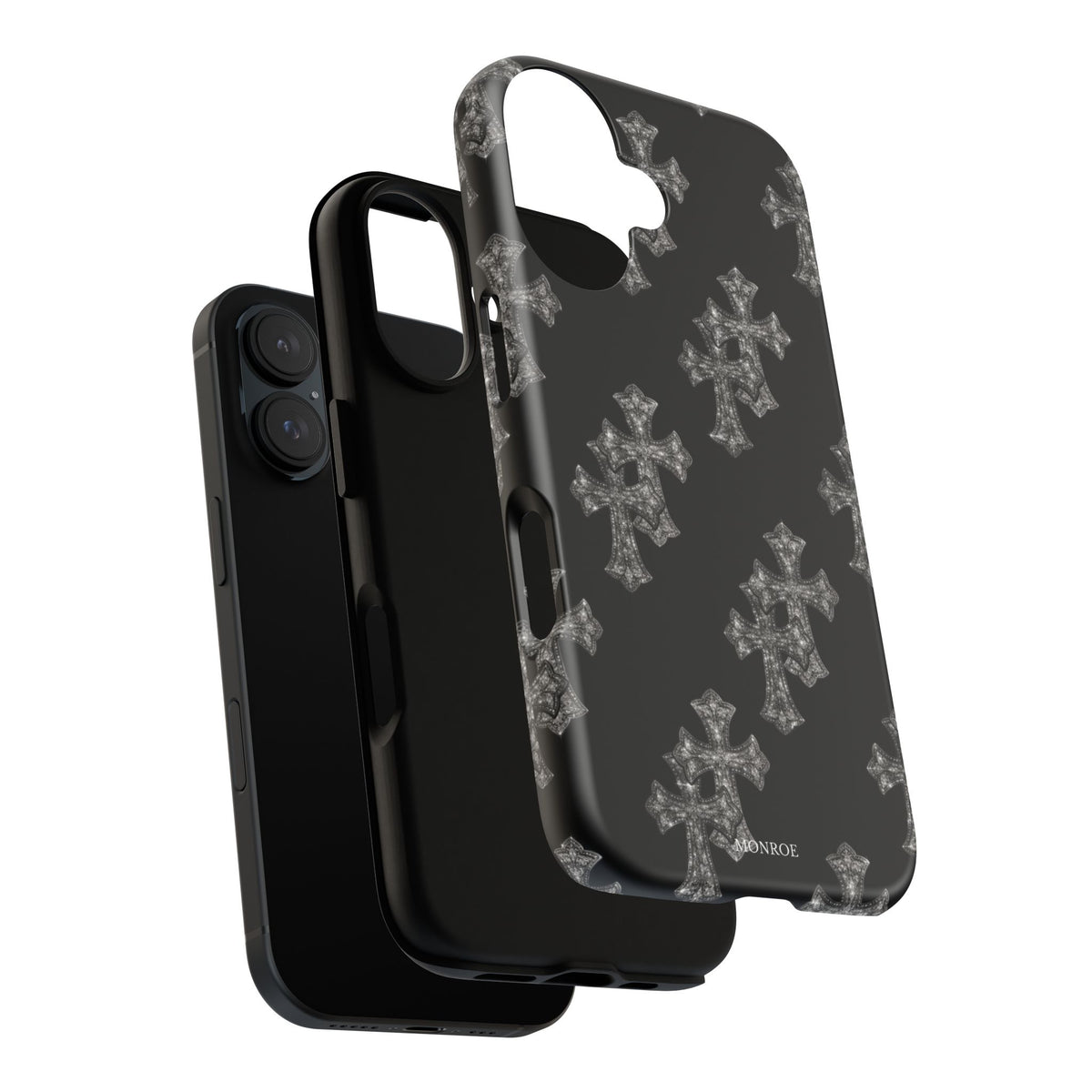 Black Crystal Cross Tough Case