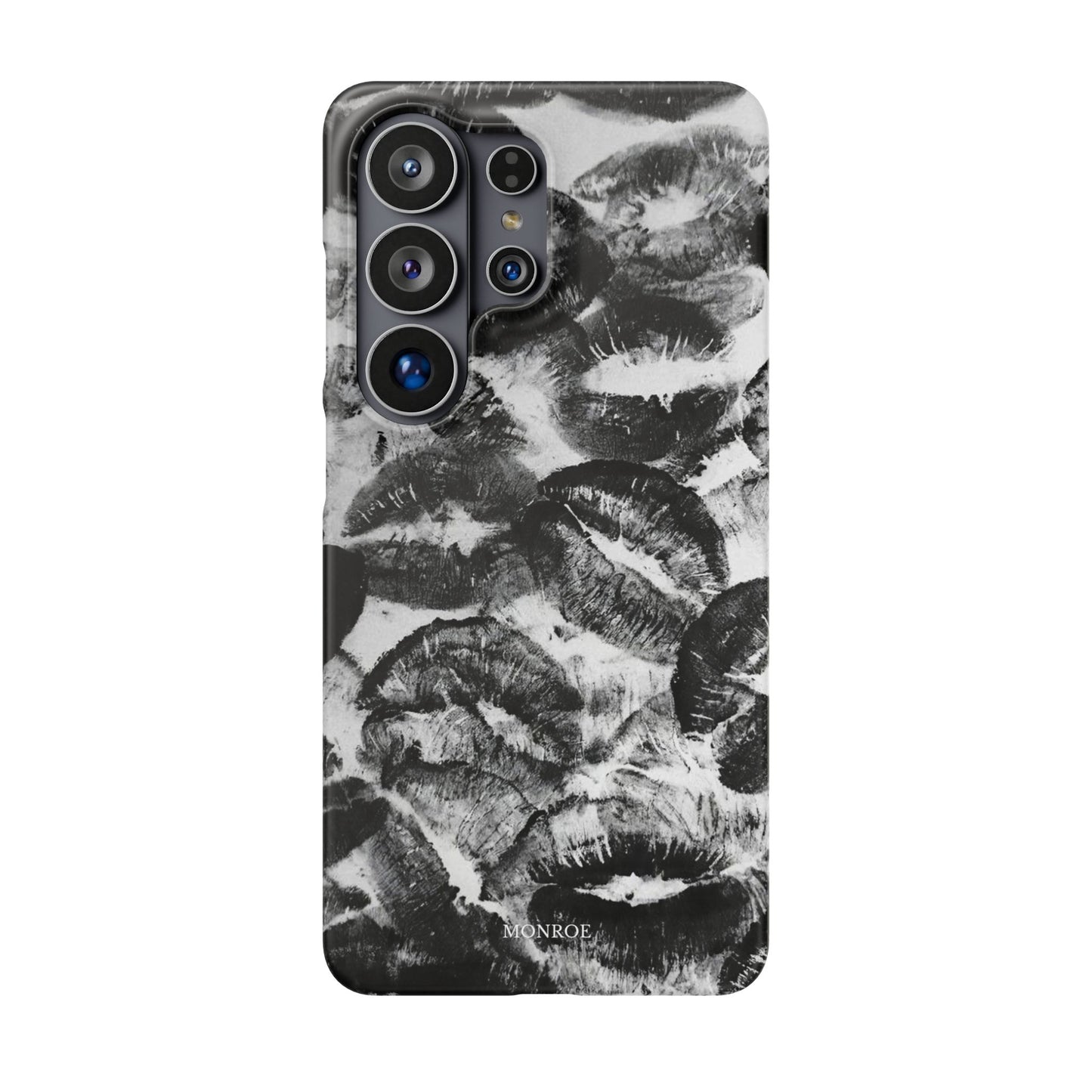Black & White Kiss Print Case