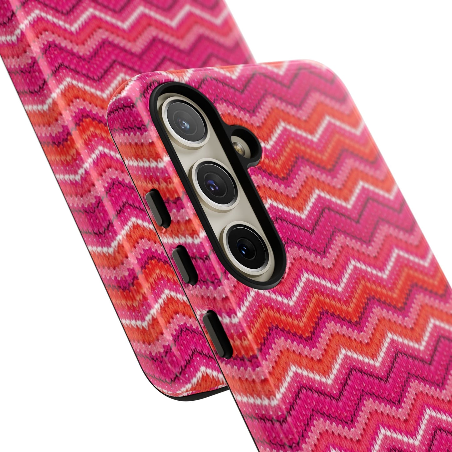 Pink Zigzag Tough Case