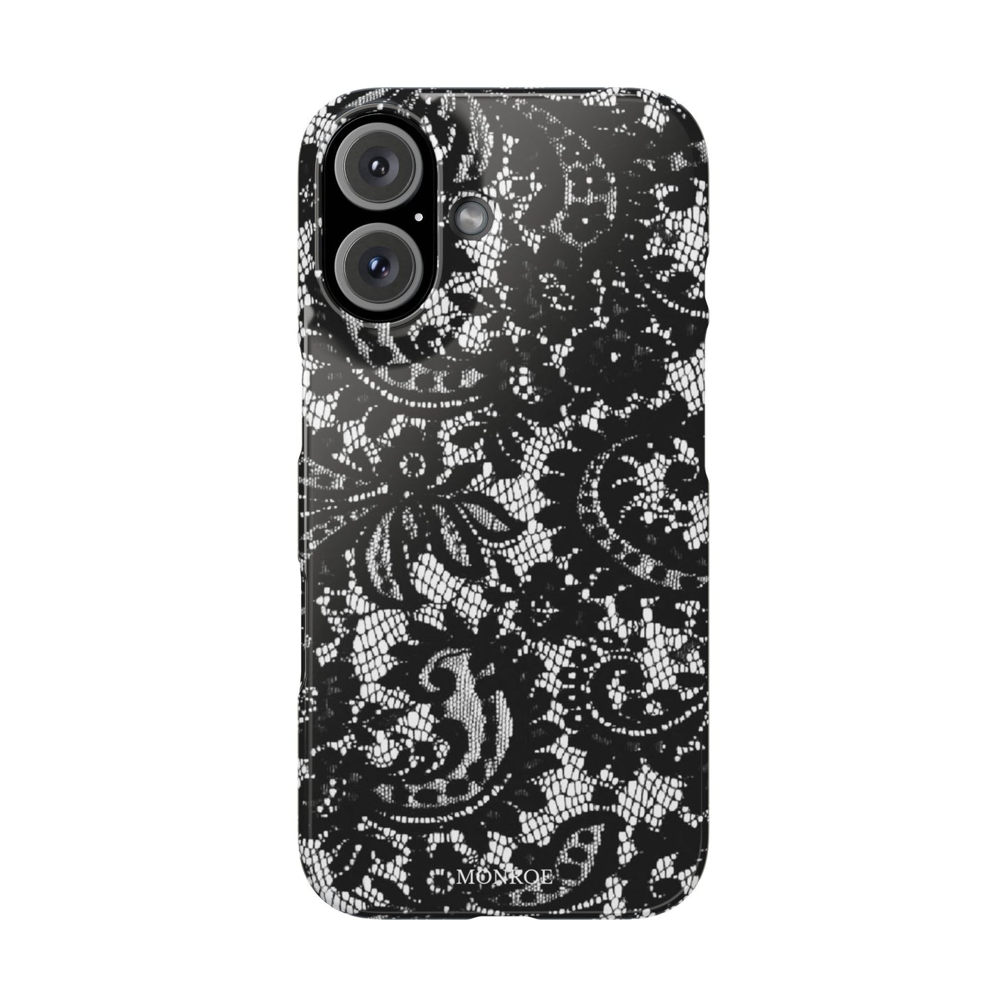 Black Lace Elegant Pattern Case