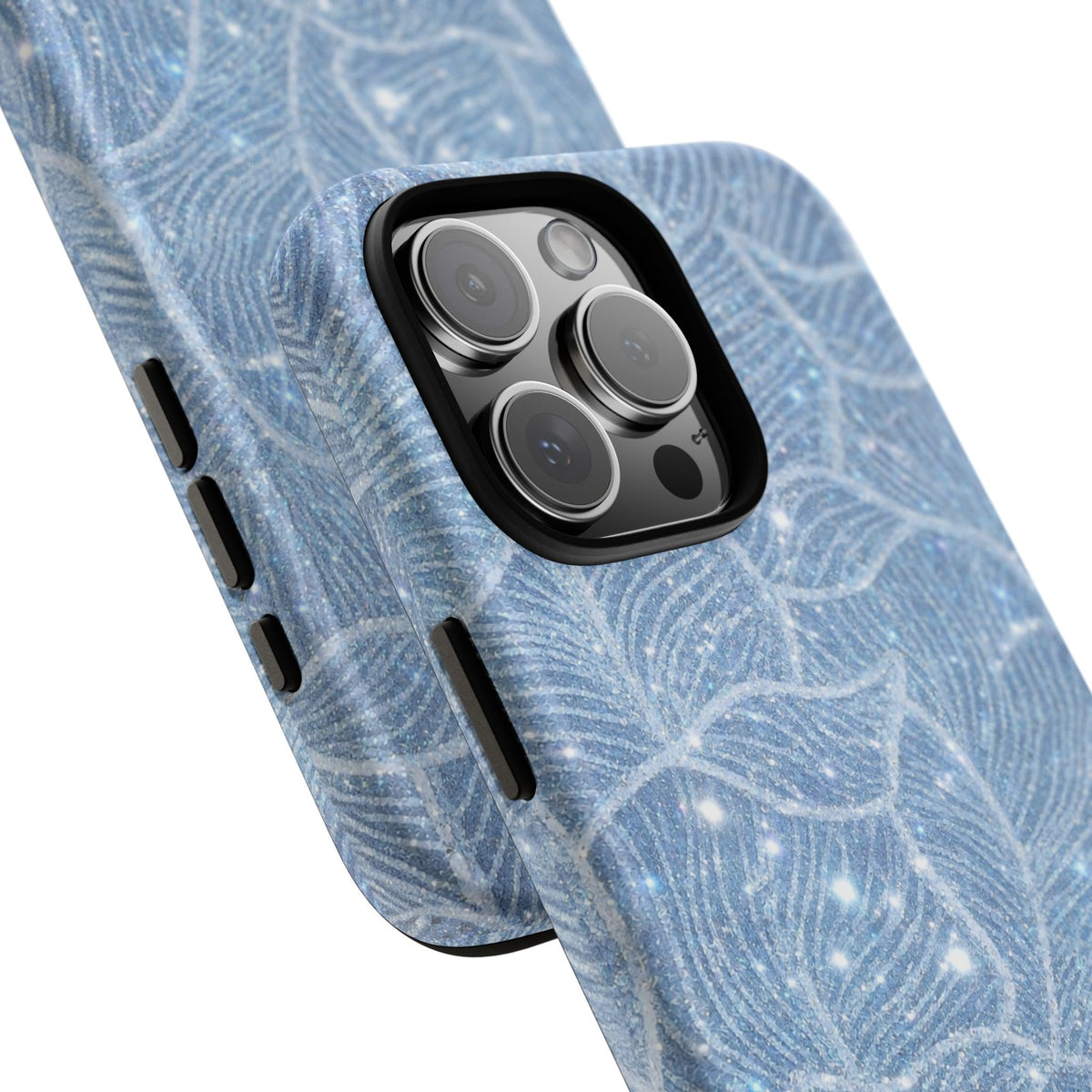 Glacier Blue Floral Tough Case