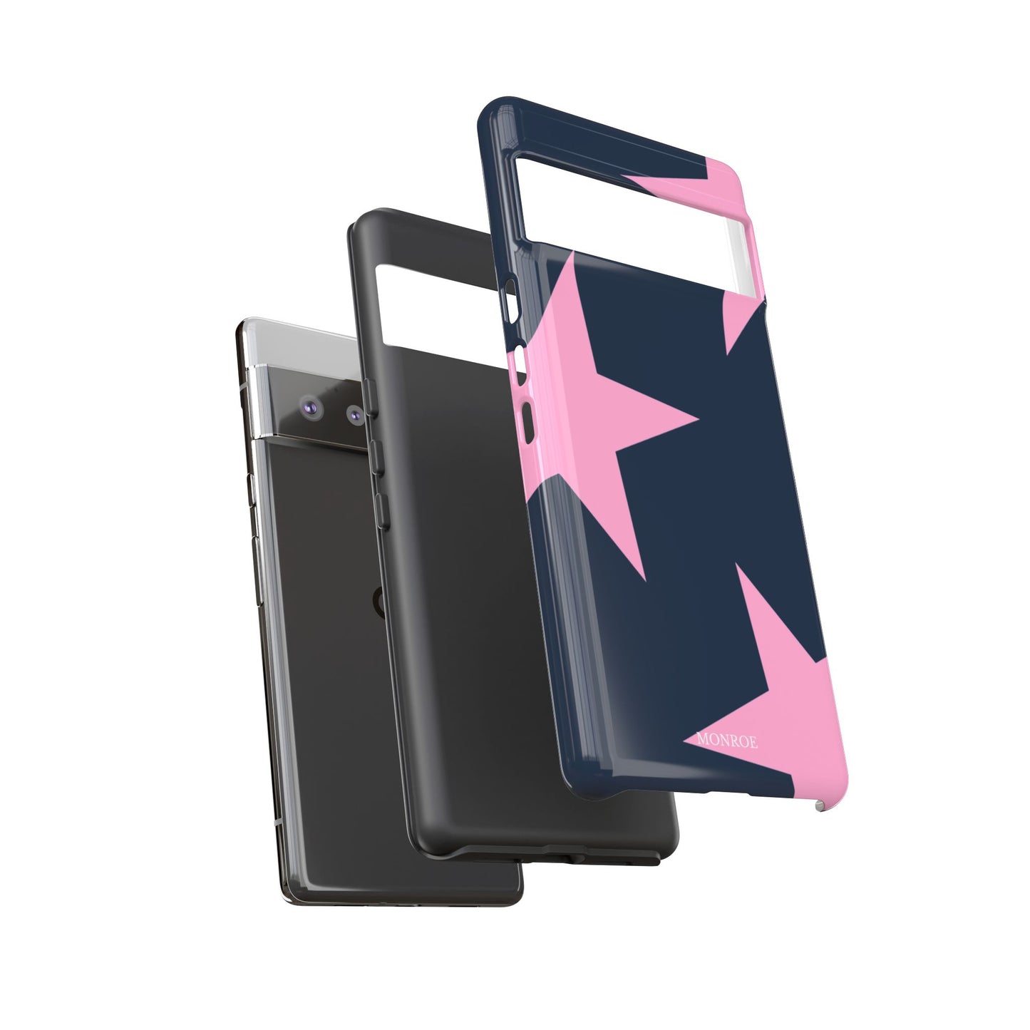 Navy & Pink Star Tough Cover