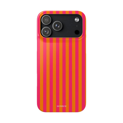 Striped Orange & Pink Case