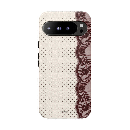 Burgundy Lace Edge Tough Case