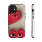 3D Hearts Phone Case