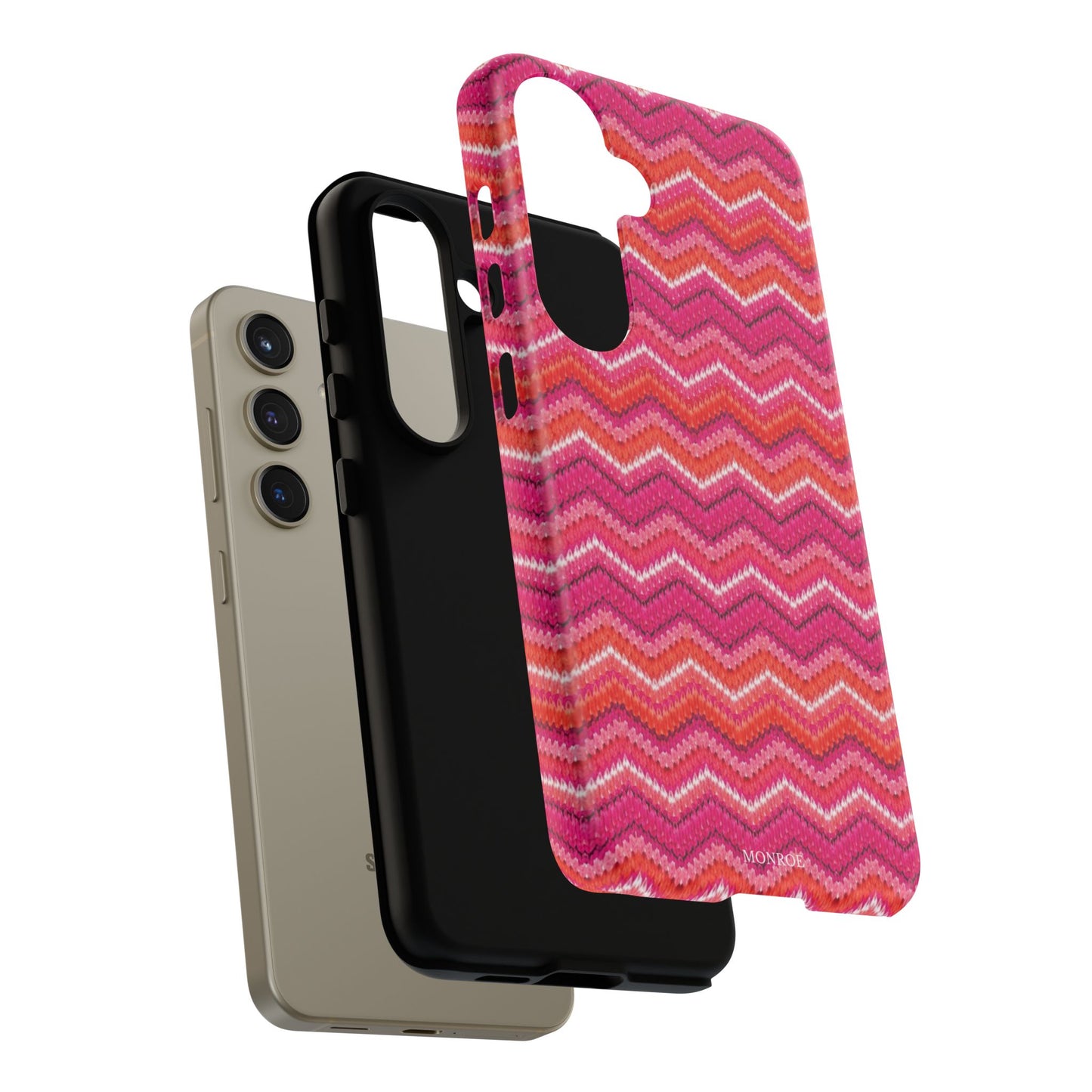 Pink Zigzag Tough Case