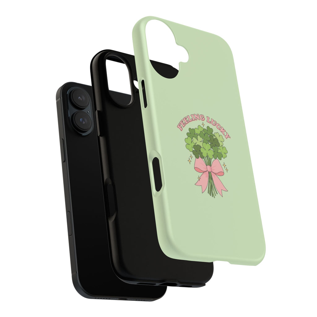 ‘Feeling Lucky' Clover Bouquet Tough Phone Case