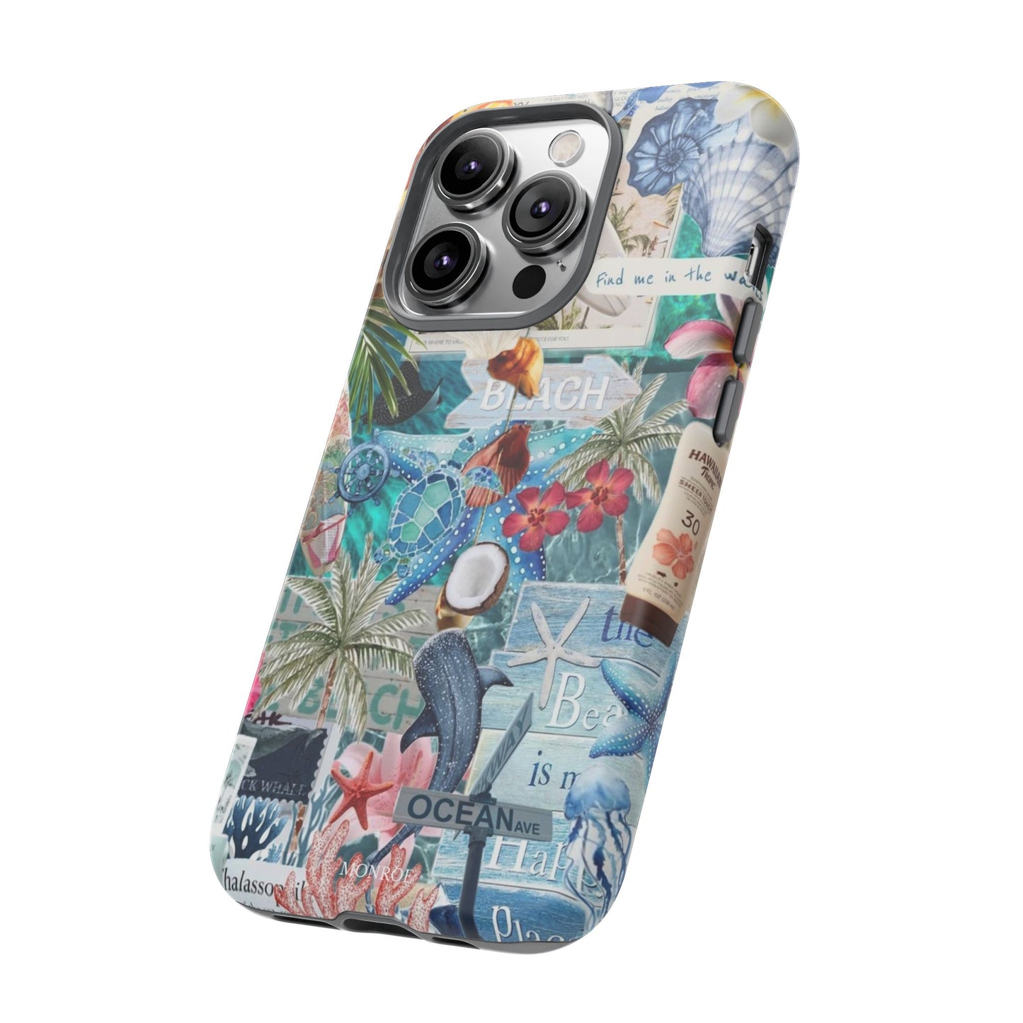 Tropical Beach Collage Tough Case