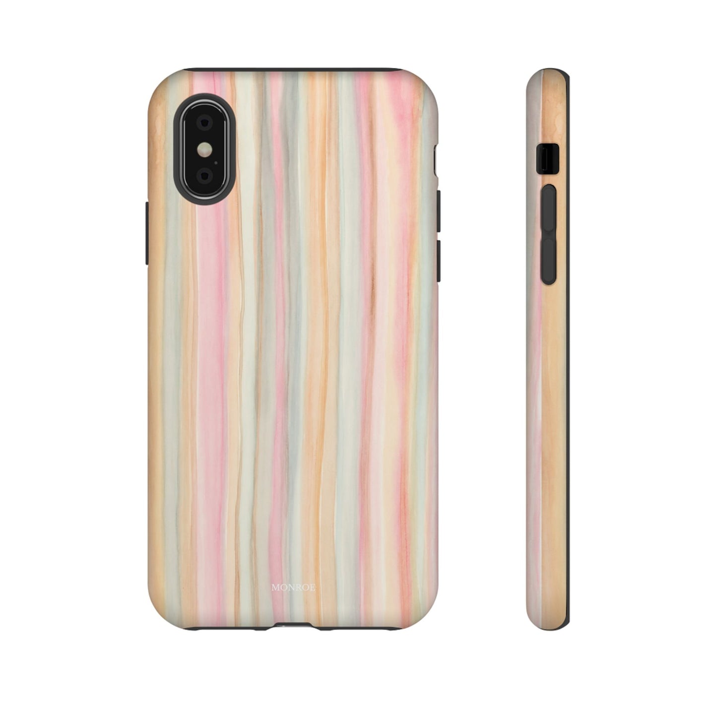 Pastel Watercolor Stripe Tough Case