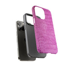 Purple Croc Phone Case