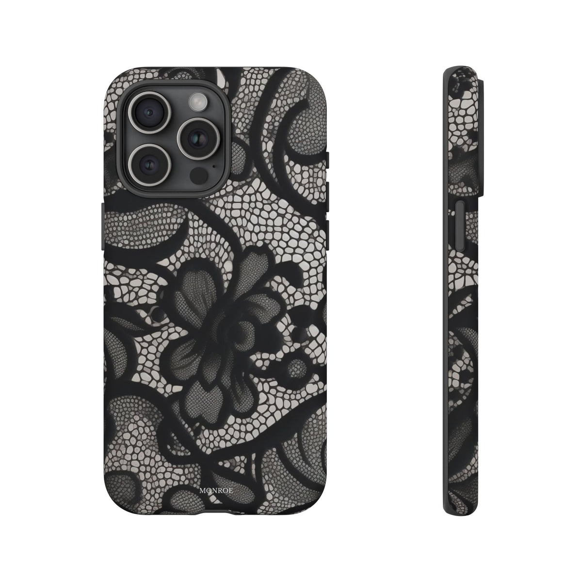 Black Floral Vintage Case