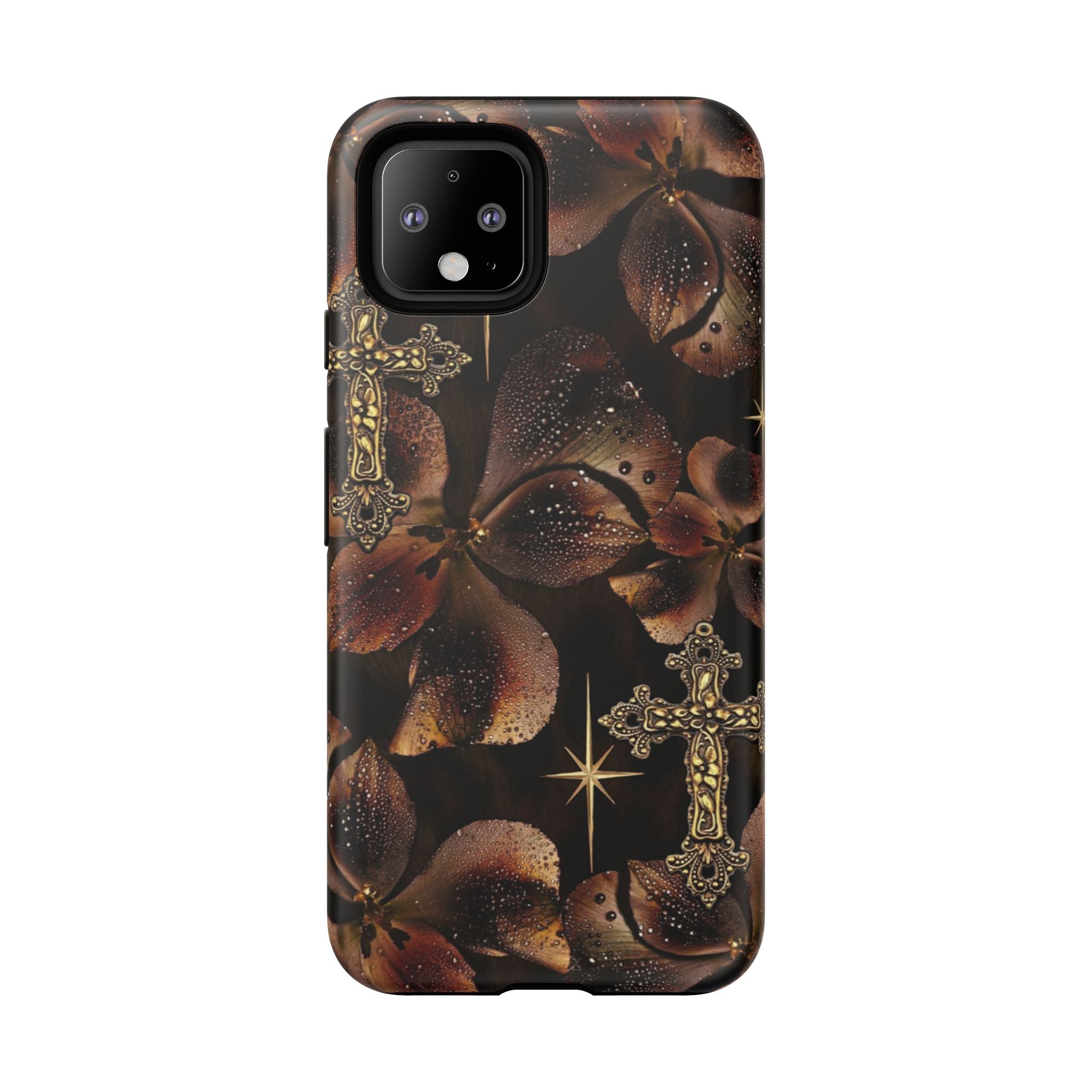 Floral Cross Pattern Tough Case