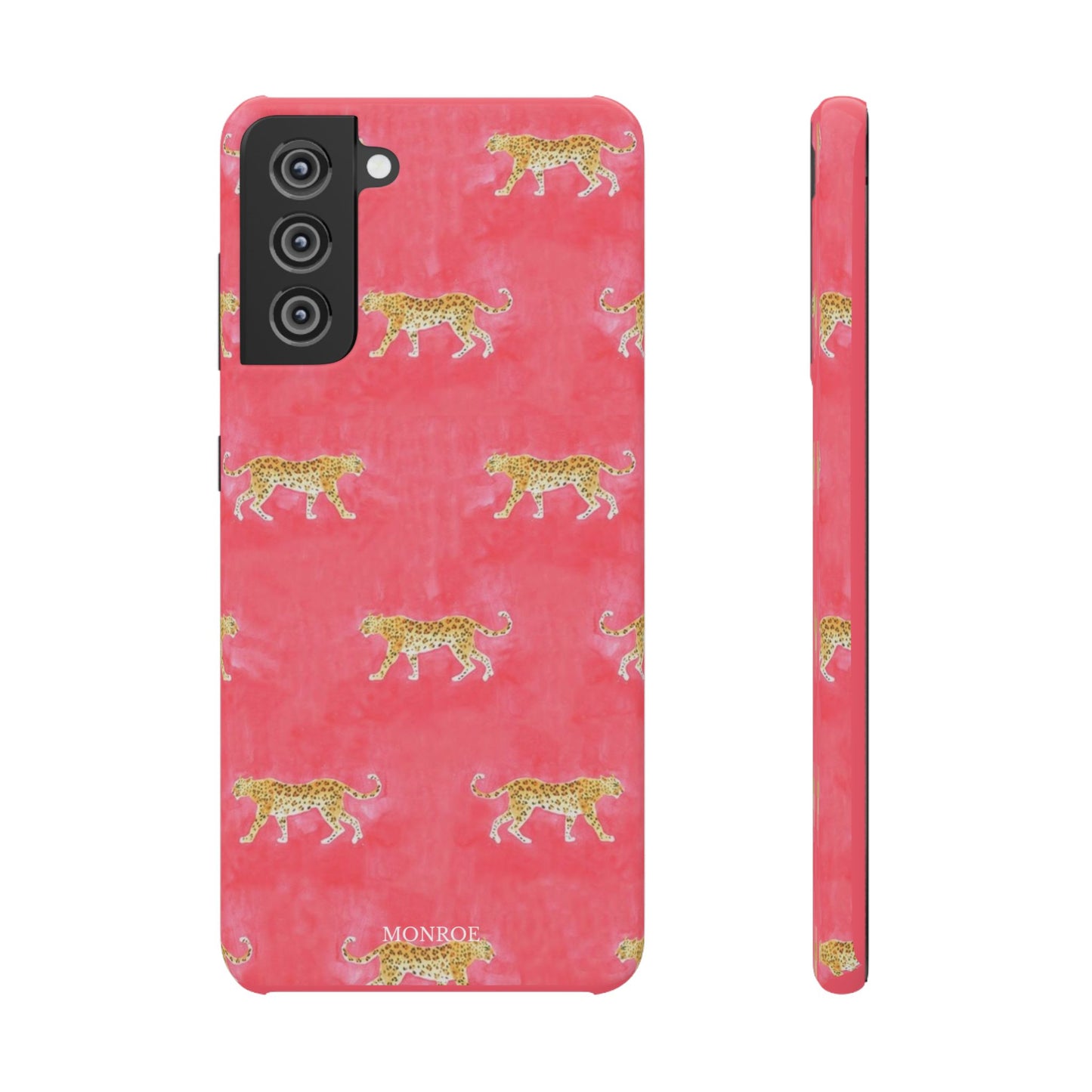 Pink Watercolor Leopard Case