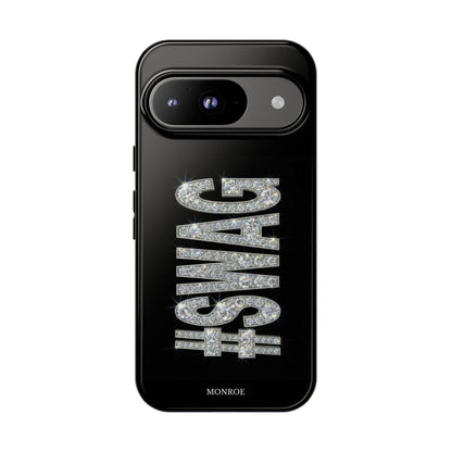 “#SWAG” Black Bling Tough Case