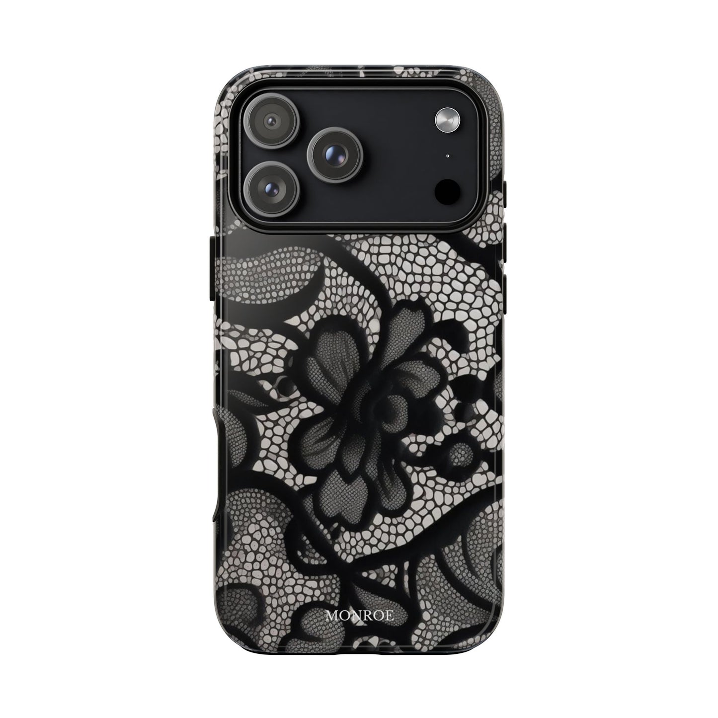 Black Floral Vintage Case