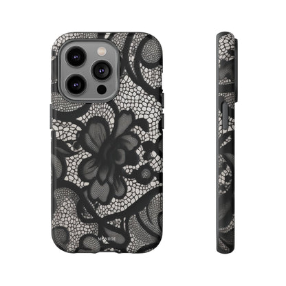 Black Vintage Lace Tough Case