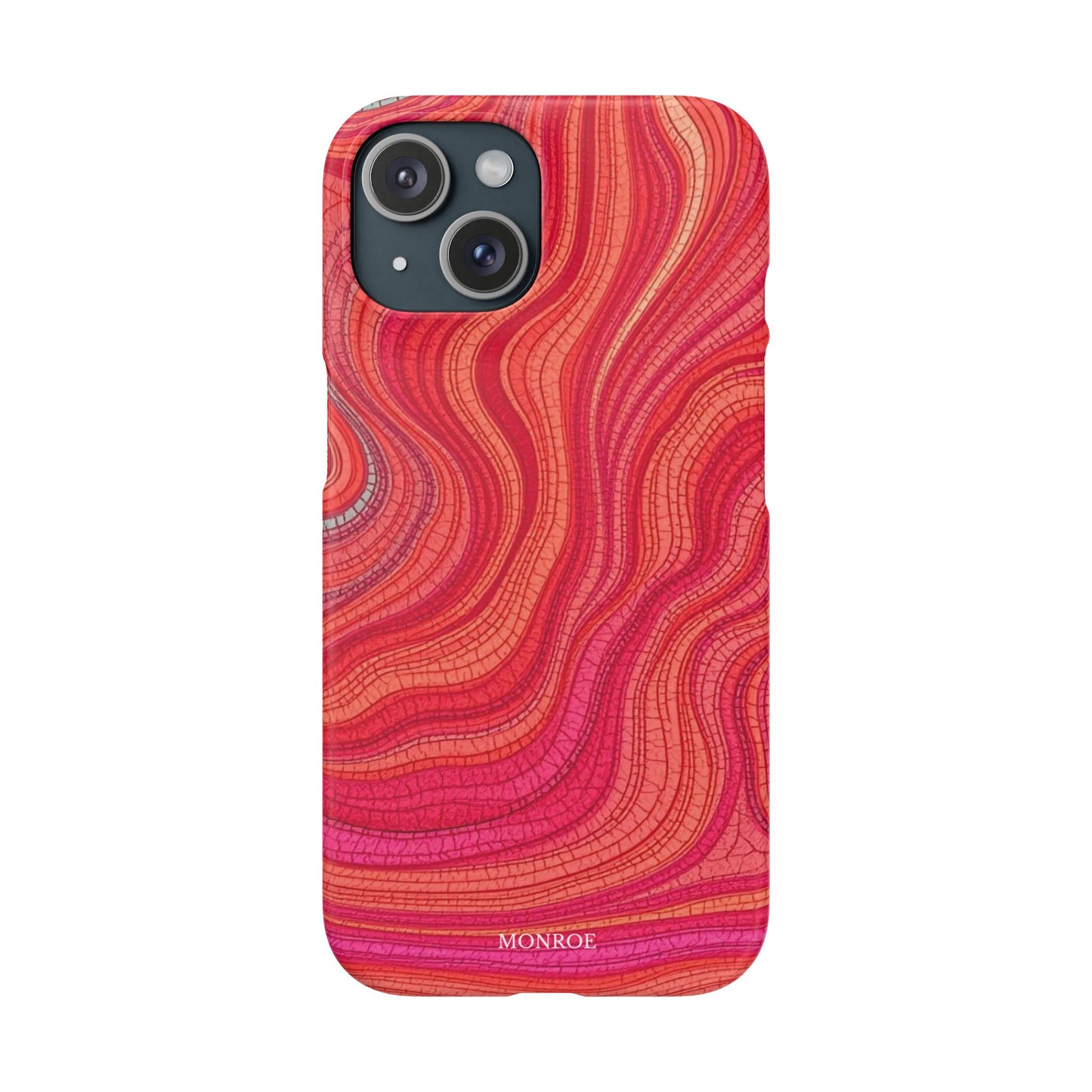 Retro Wavy Red Case