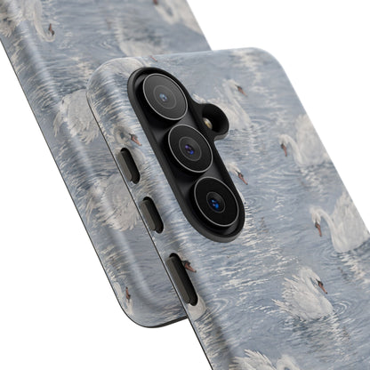 Swan Pattern Tough Case