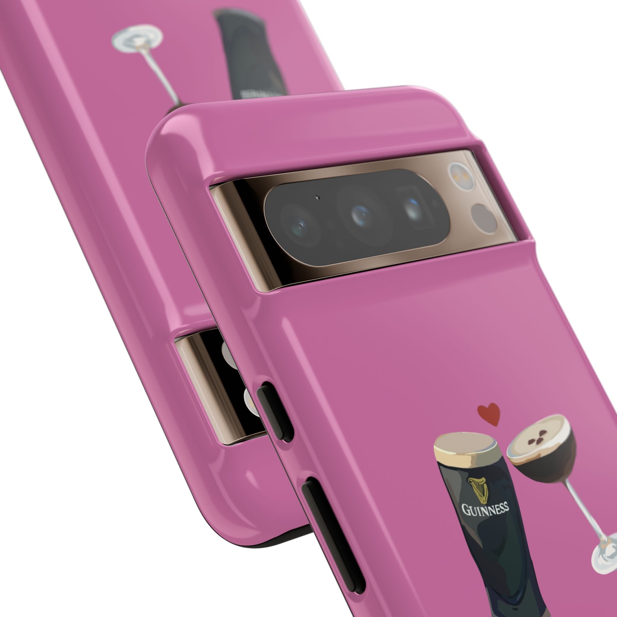 Pint & Wine Glass (Pink) Tough Case