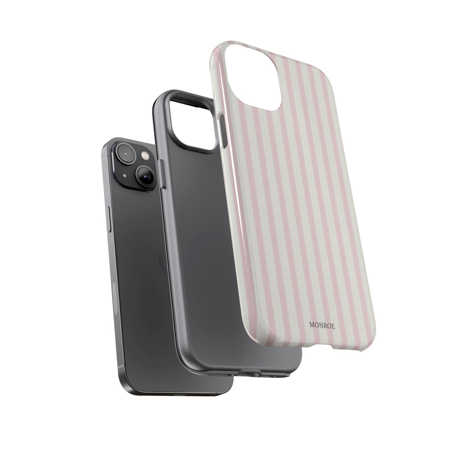Light Pink Stripe Tough Phone Case