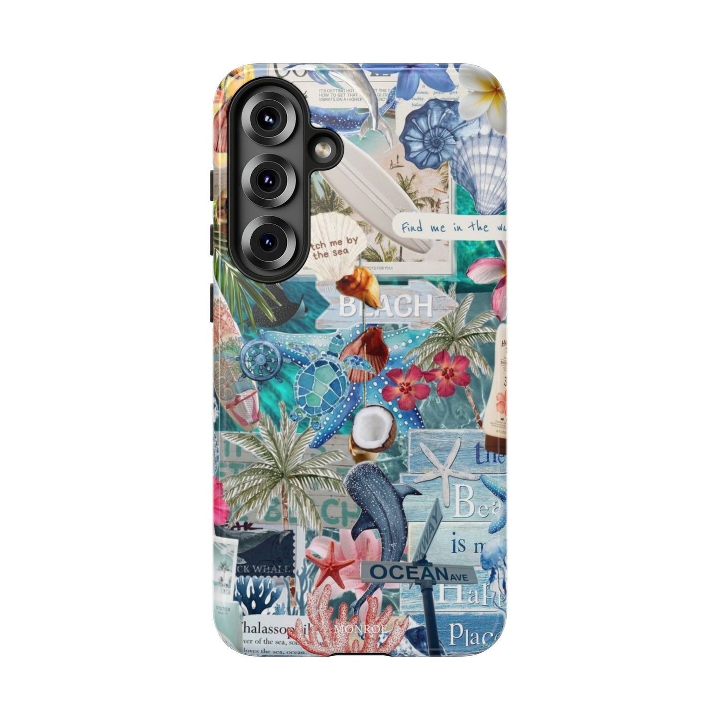 Tropical Beach Collage Tough Case
