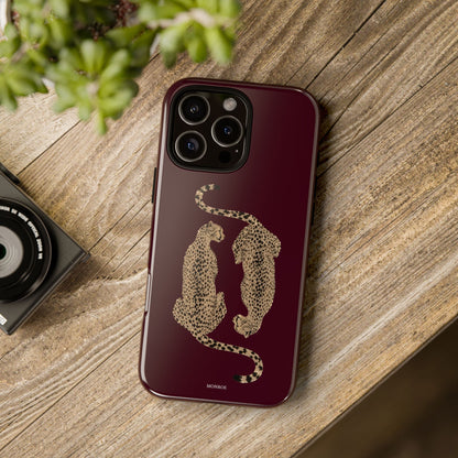 Burgundy Cheetah Tough Case