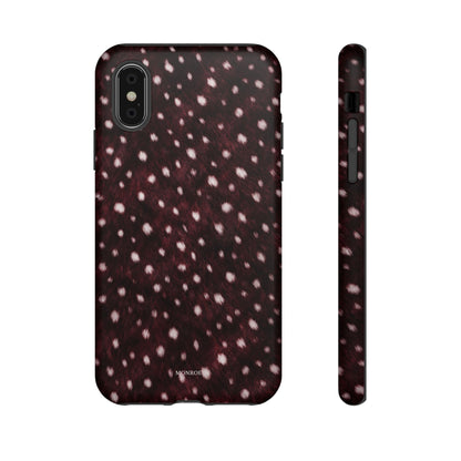 Burgundy Spotted Fur Tough Case