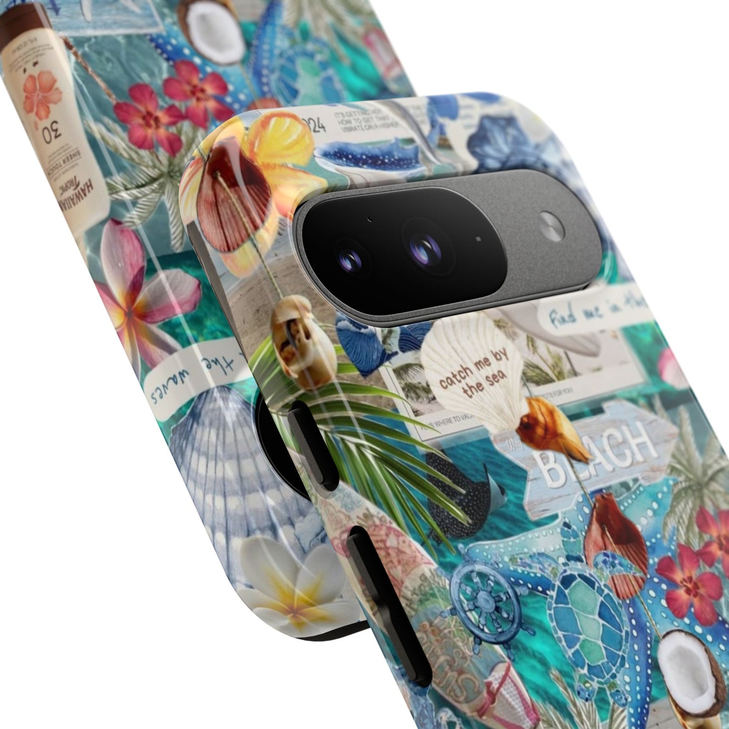 Tropical Beach Collage Tough Case