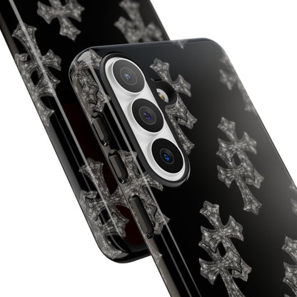 Black Crystal Cross Tough Case