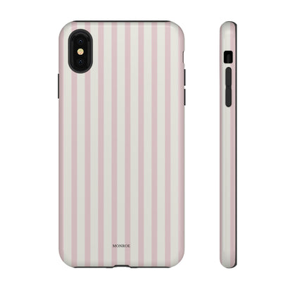 Light Pink Stripe Tough Phone Case