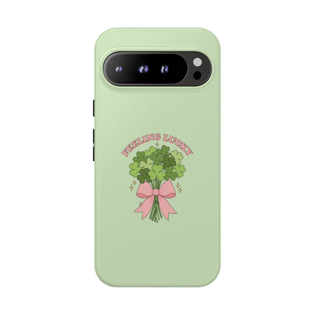 ‘Feeling Lucky' Clover Bouquet Tough Phone Case