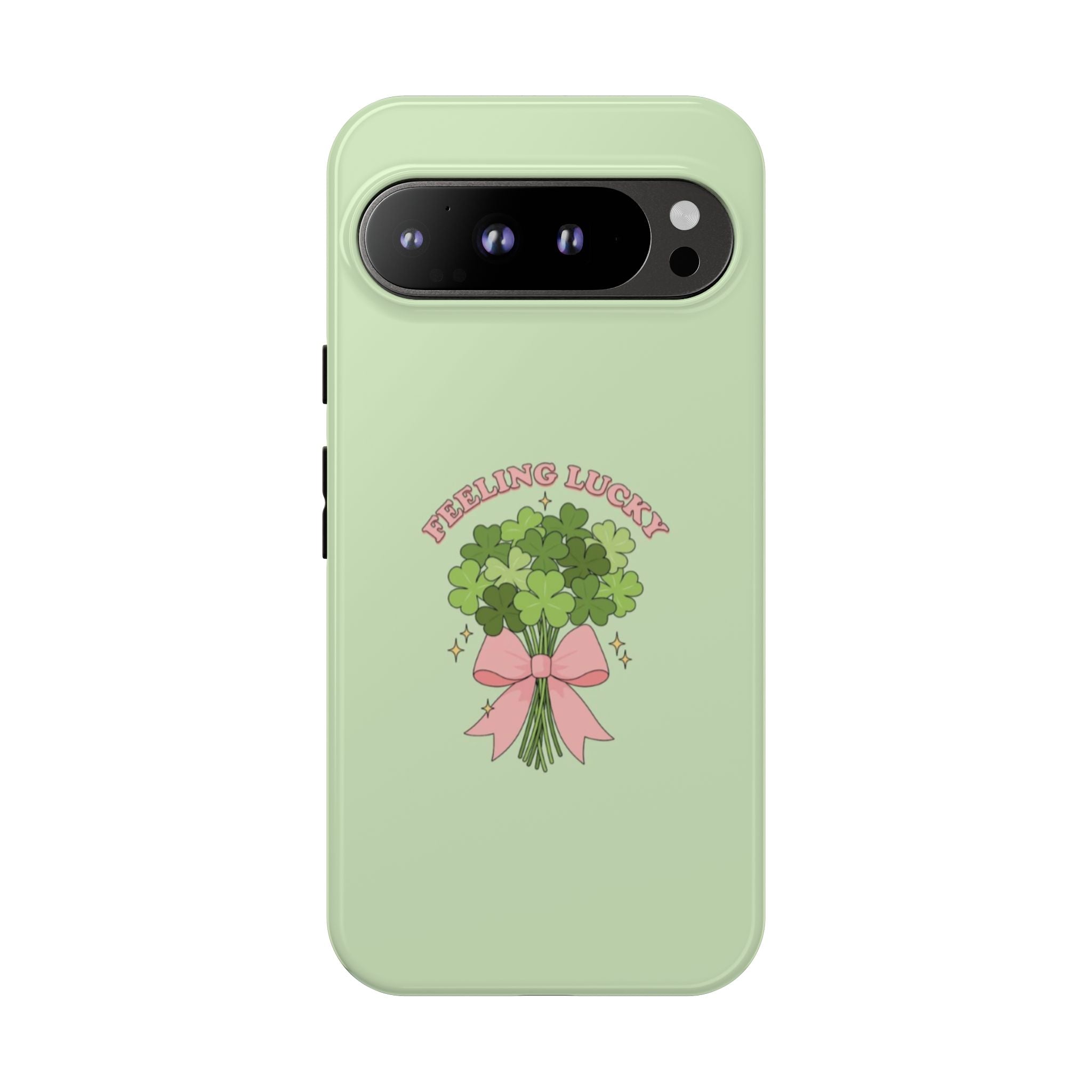 ‘Feeling Lucky' Clover Bouquet Tough Phone Case