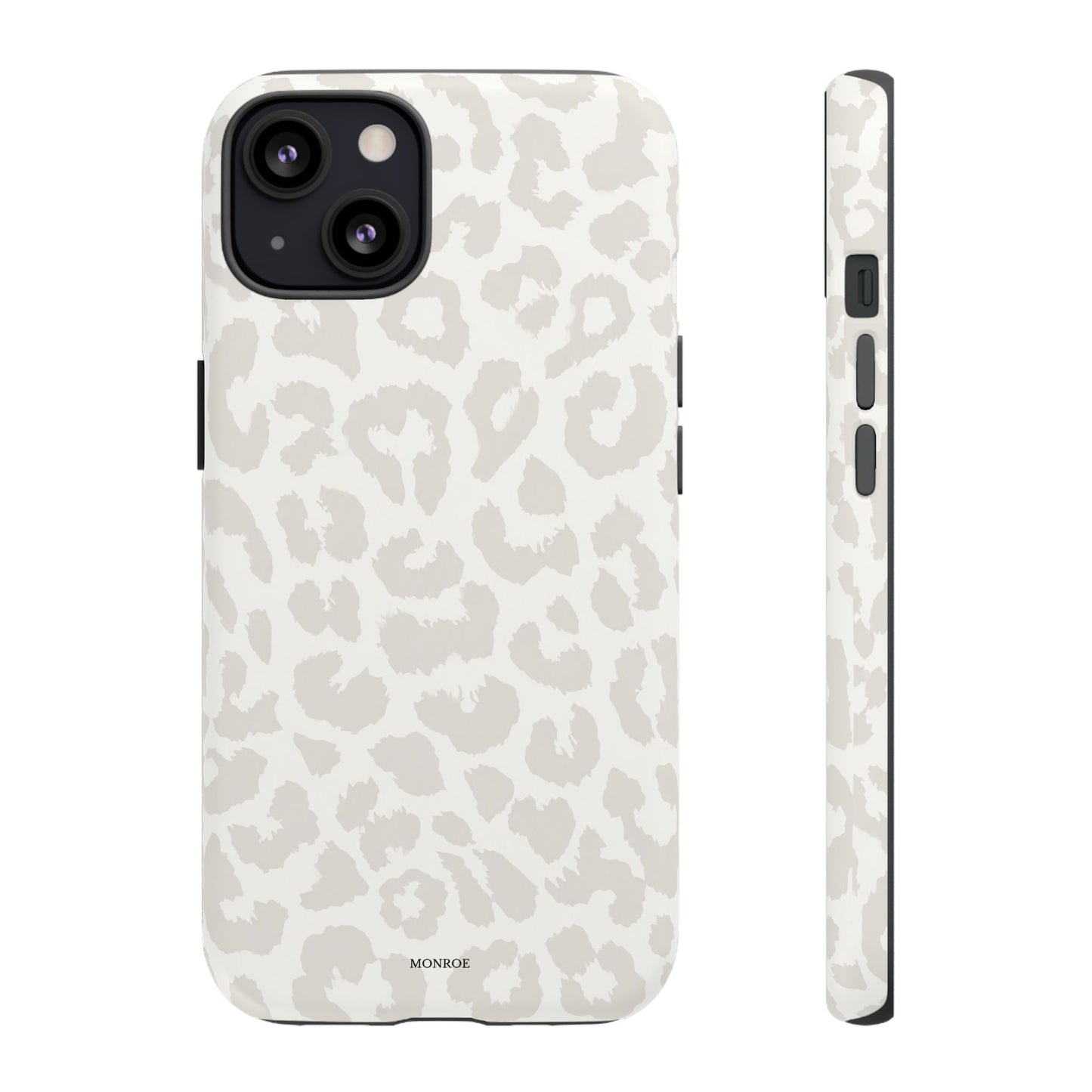 White Leopard Print Tough Case