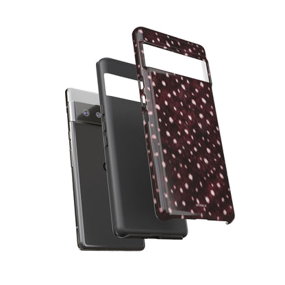 Burgundy Spotted Fur Tough Case