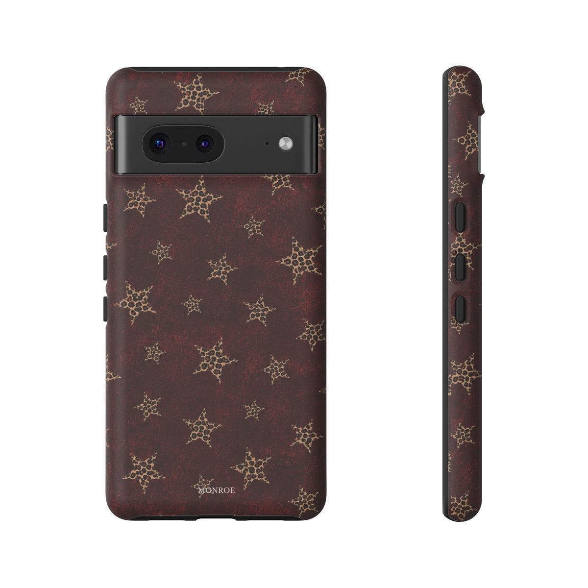 Burgundy Leopard Star Tough Case