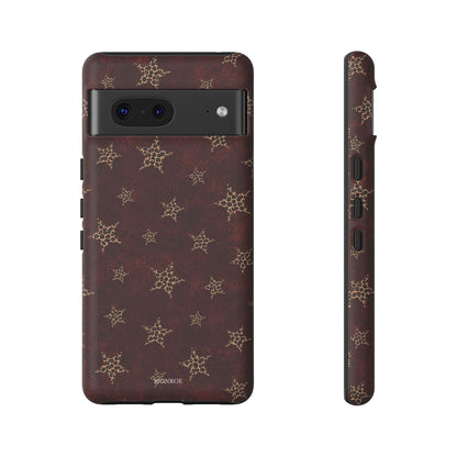 Burgundy Leopard Star Tough Case