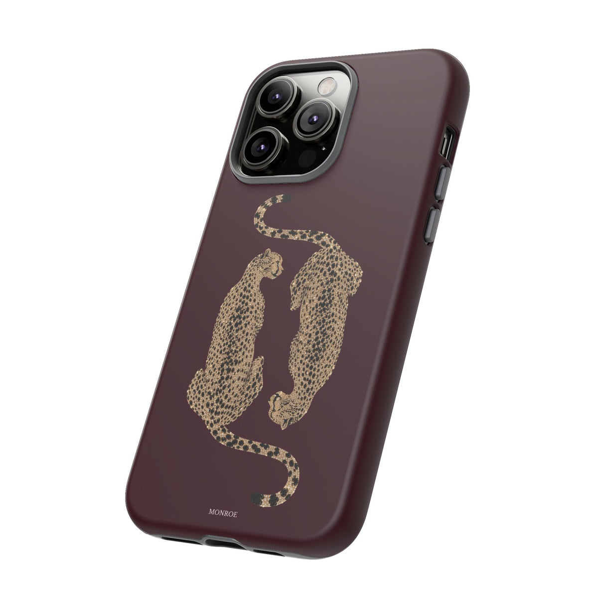 Burgundy Cheetah Tough Case