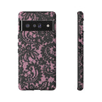 Pink Lace Pattern Tough Phone Case