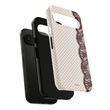 Burgundy Lace Edge Tough Case